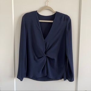 Topshop blouse with knot detail